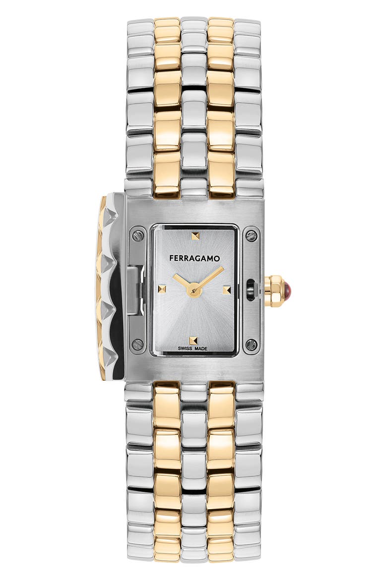 Secret Bracelet Watch, 18.5mm x 30mm, Main, color, TWO TONE