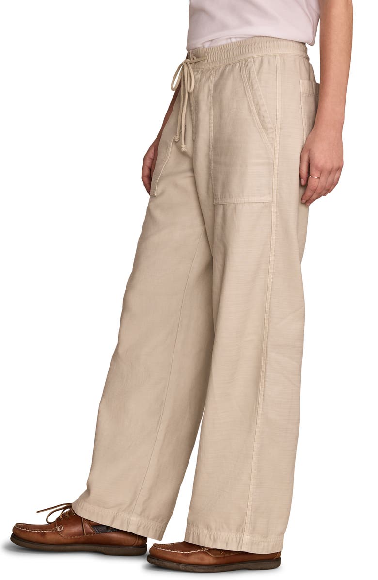Lucky Brand Wide Leg Utility Drawstring Pants, Alternate, color, Tofu