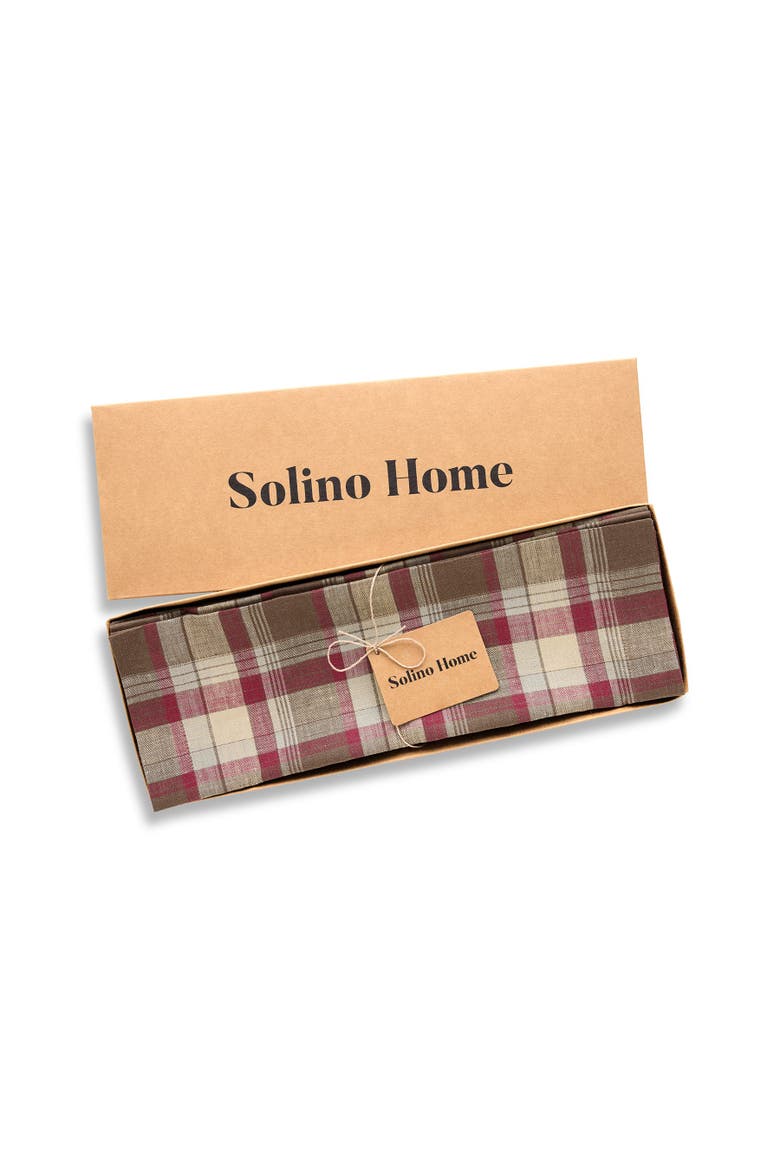 Linen Placemats Set of 4, 14 x 19" - Rustic Plaid, Alternate, color, Rustic Multicolor