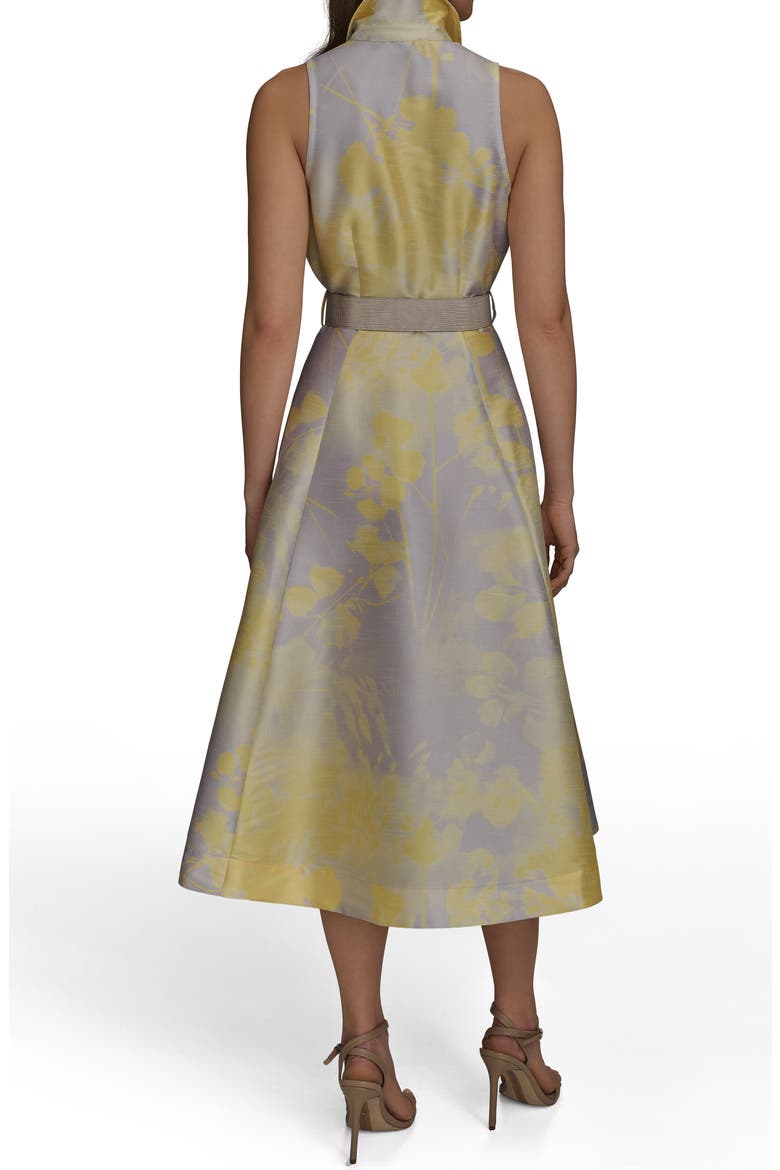 Floral Print Midi Dress, Alternate, color, LIMONCELLO MULTI