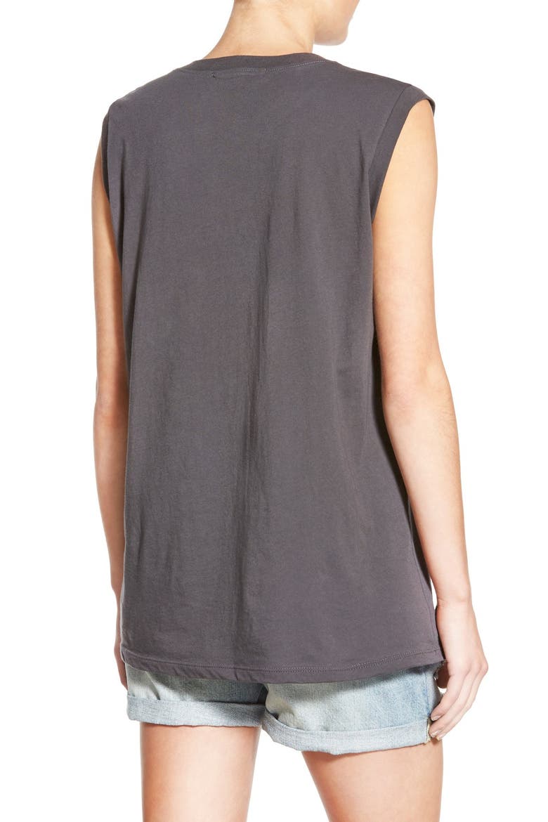 Project Social T Eagle Graphic Muscle Tank, Alternate, color, DISTRESS BLACK