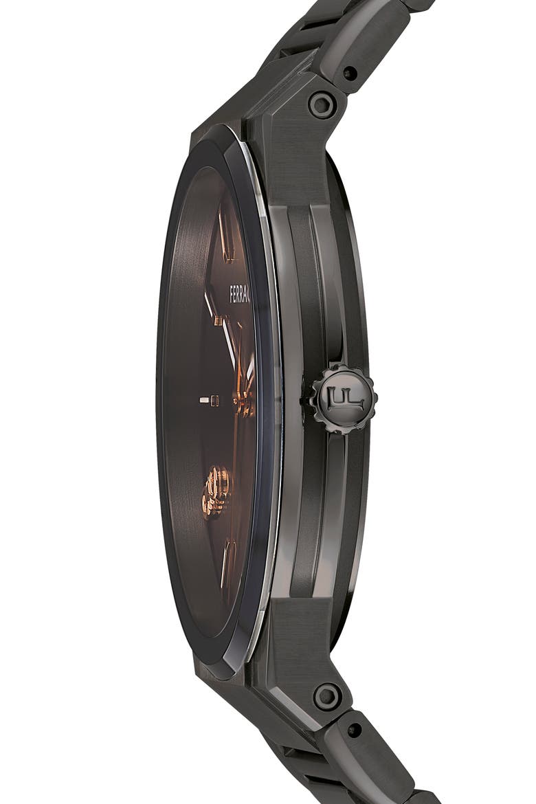 Infinity Sapphire Bracelet Watch, 41mm, Alternate, color, IP GUNMETAL