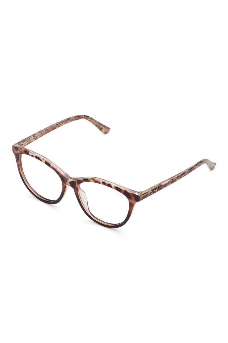 All Nighter 55mm Cat-Eye Reading Glasses, Alternate, color, TORT BLACK / CLEAR BLUE LIGHT