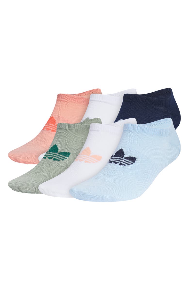 adidas Assorted 6-Pack Superlite No-Show Socks, Alternate, color, 