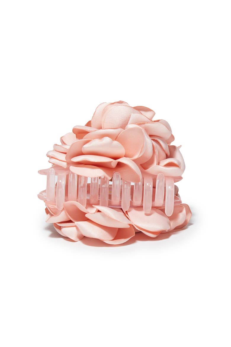 Pink Peony Flower Claw Clip, Main, color, DUSTY ROSE 650