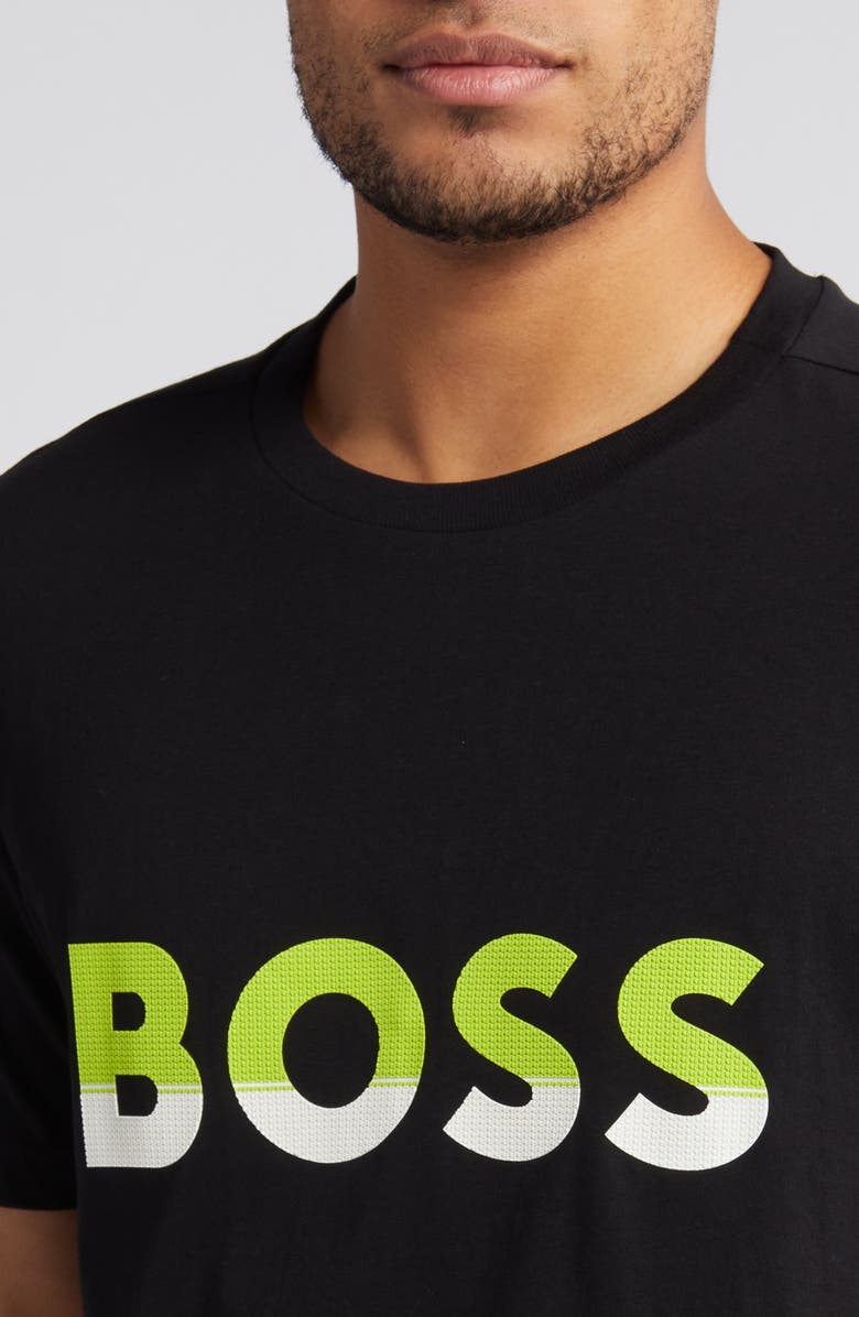 BOSS Logo Crewneck Cotton T-Shirt, Alternate, color,