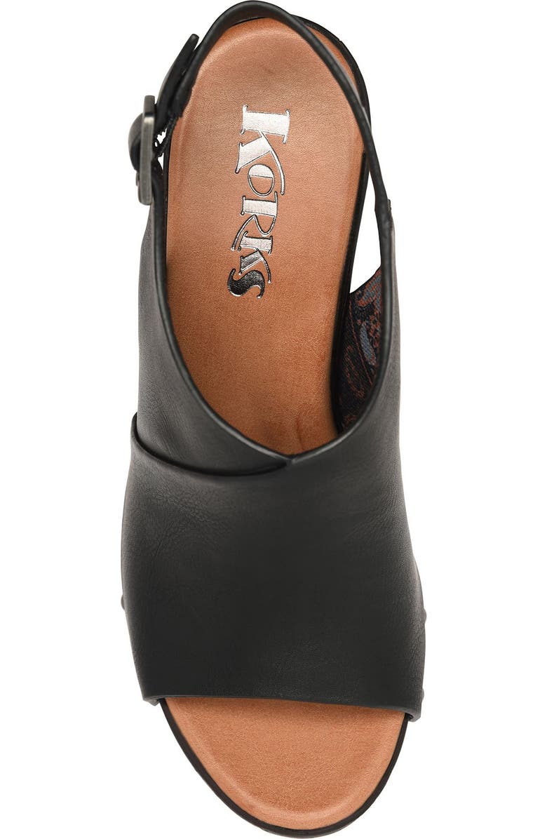 KORKS Annelie Slingback Sandal, Alternate, color, Black
