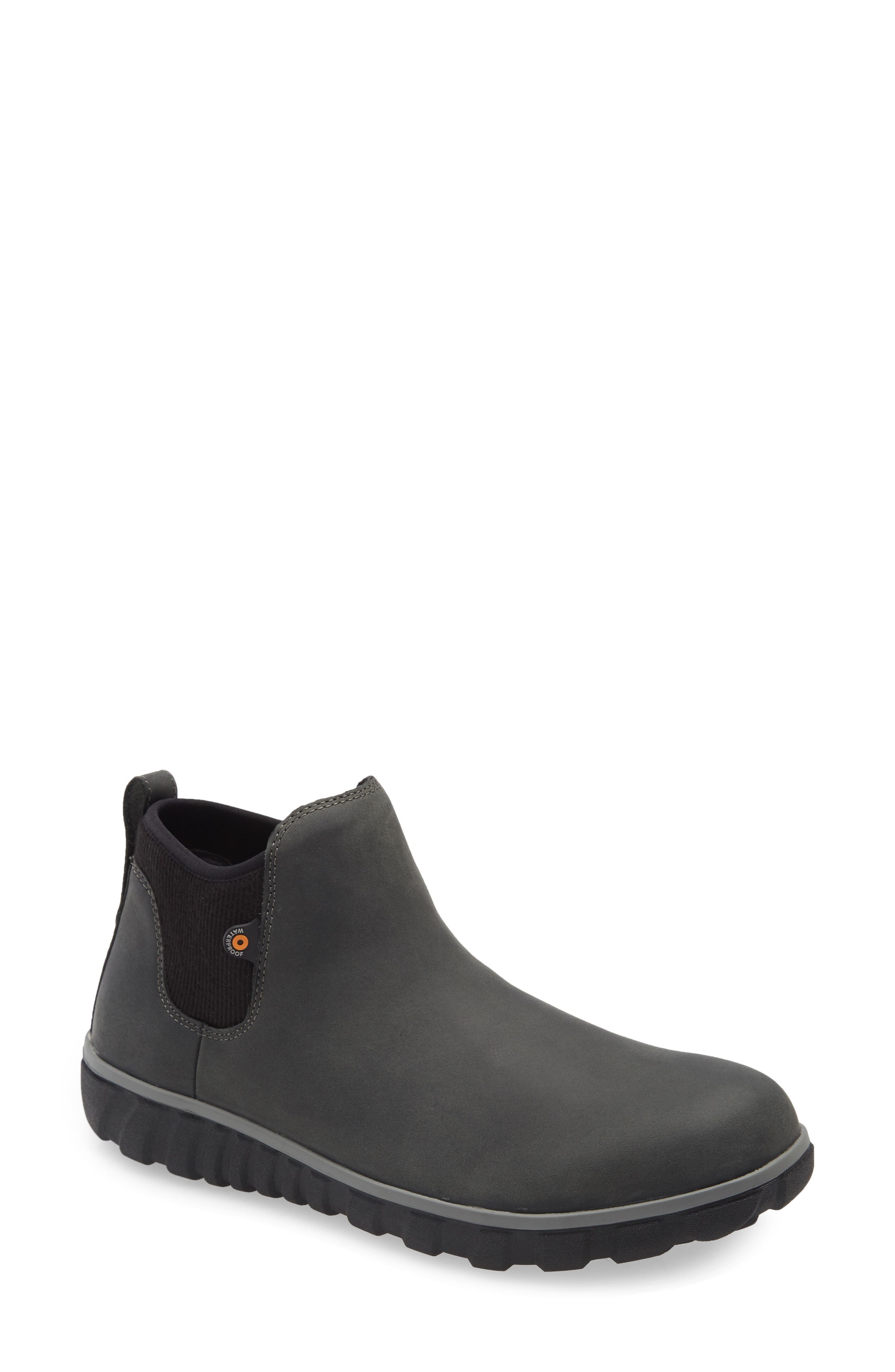 Classic Casual Waterproof Chelsea Boot, Main, color, DARK GRAY