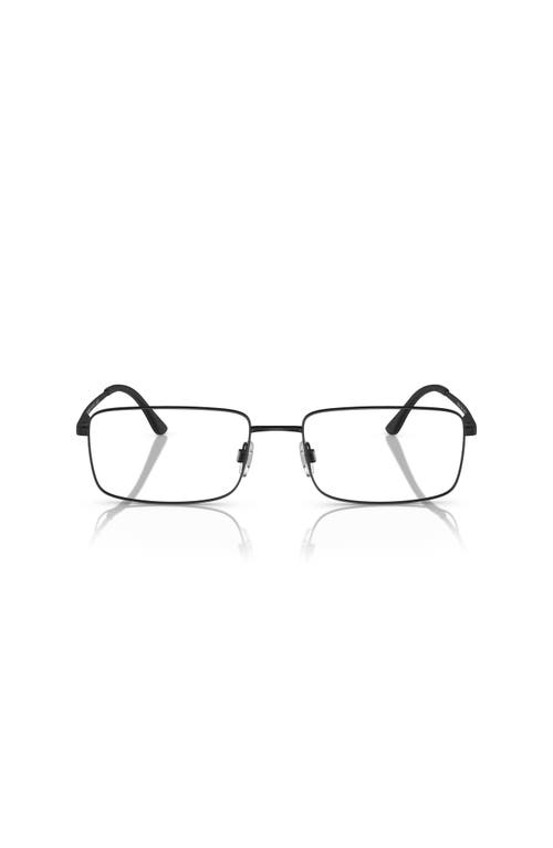 Giorgio Armani 59mm Rectangle Optical Glasses In Black