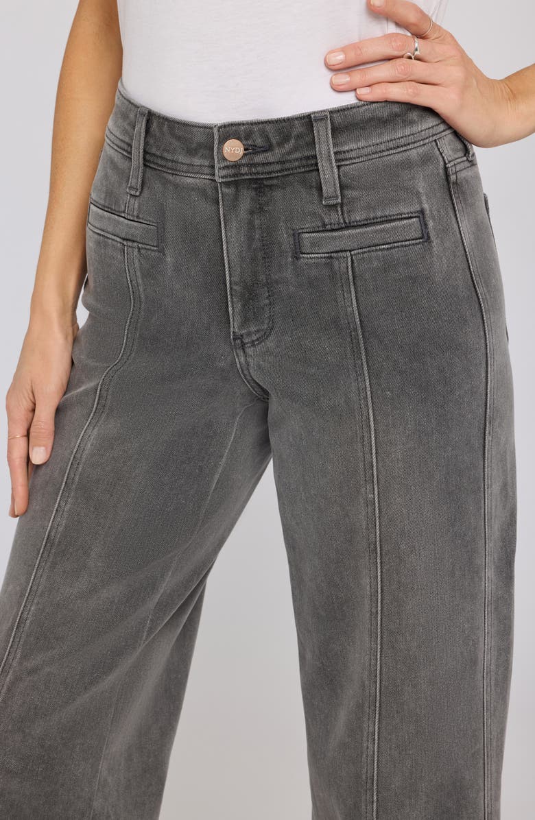 NYDJ Teresa Seamed Ankle Wide Leg Jeans, Alternate, color, Dusty Ash