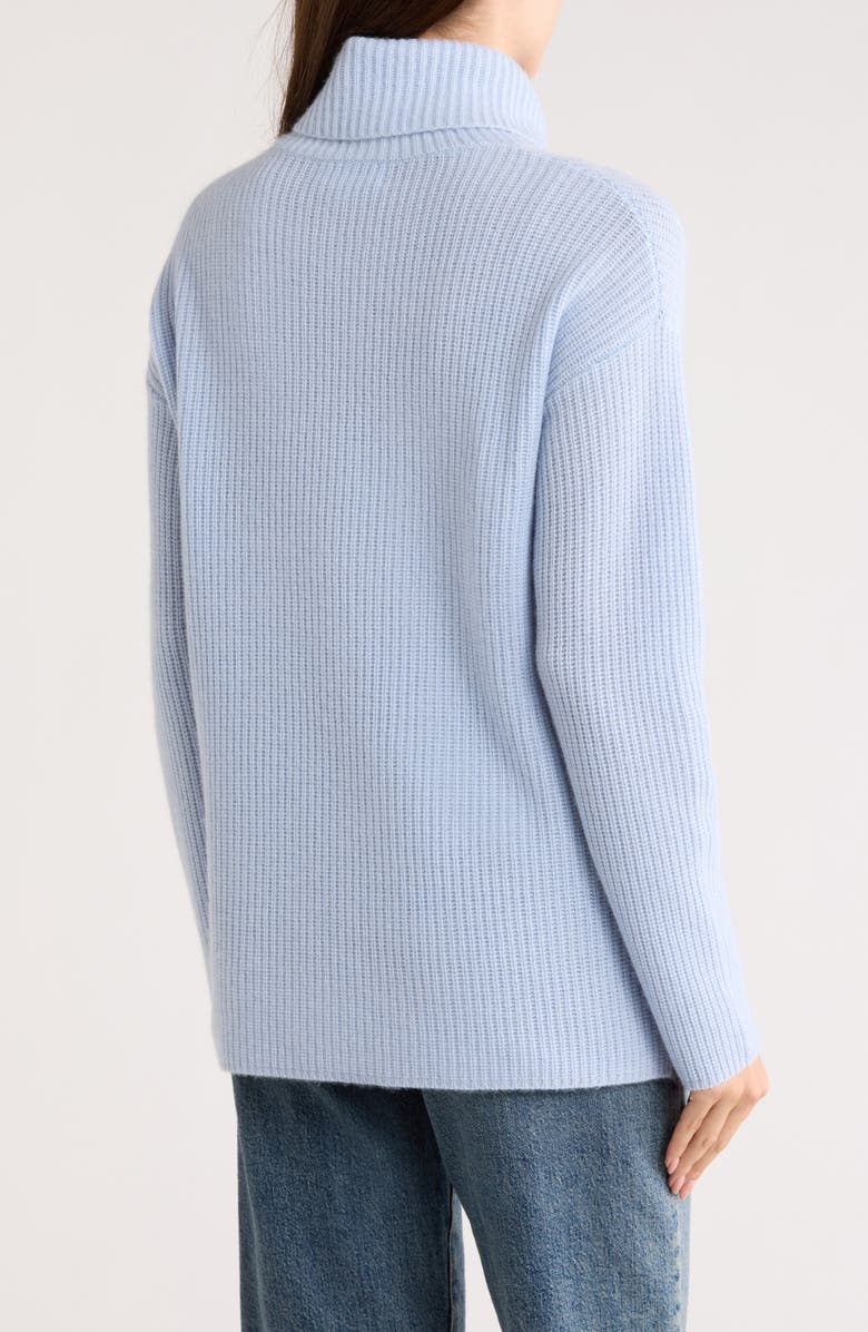 Nordstrom Wool & Cashmere Turtleneck Sweater, Alternate, color, Blue Zen