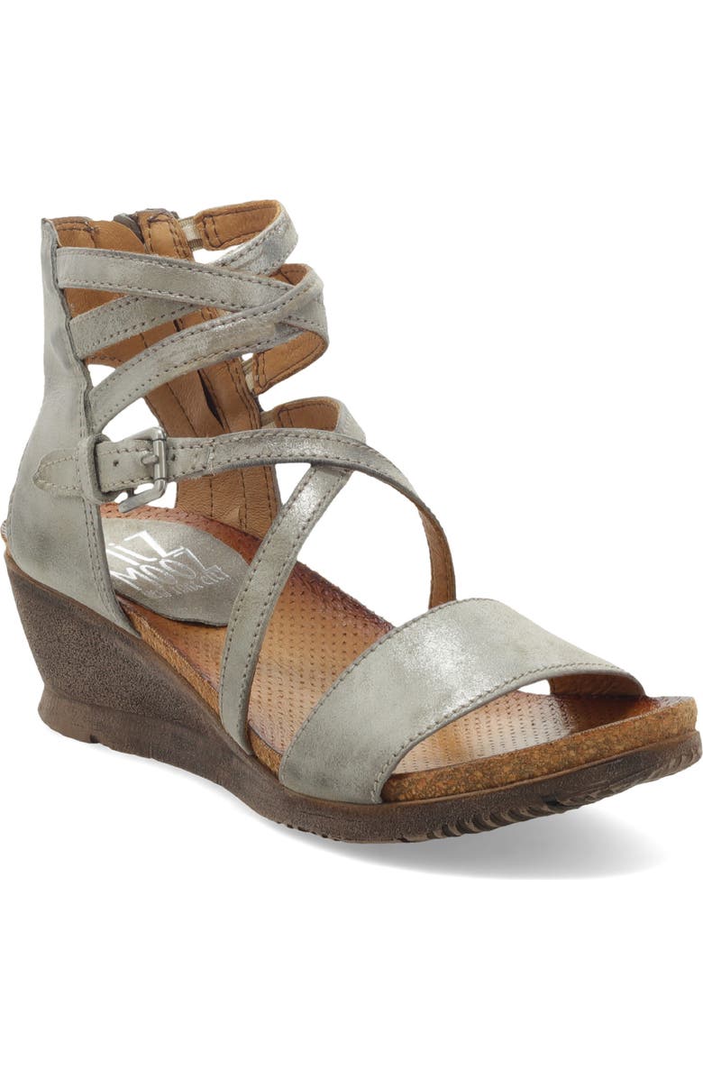 Miz Mooz Shay Strappy Wedge Sandal, Main, color,