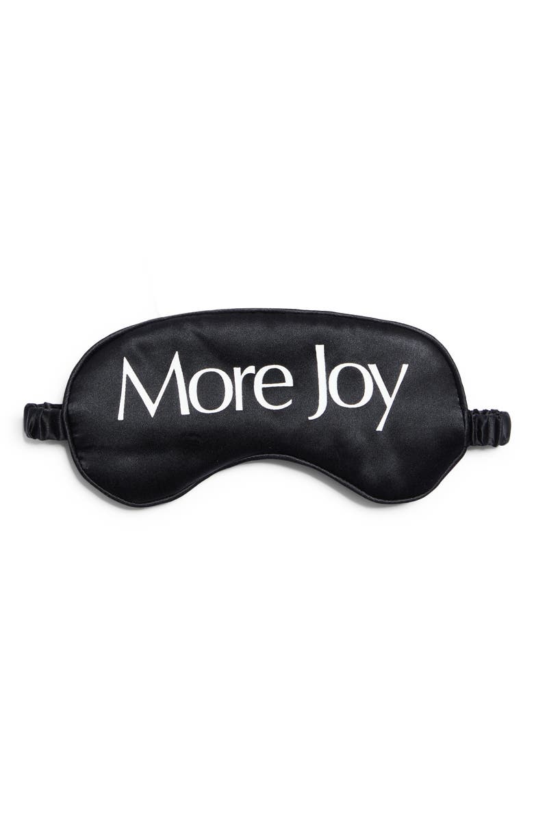 More Joy Logo Silk Eye Mask, Main, color, 