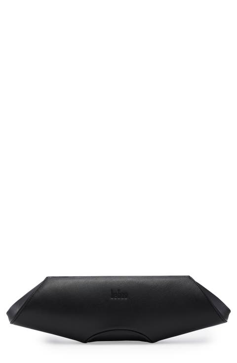 Elizabeth Leather Baguette Clutch