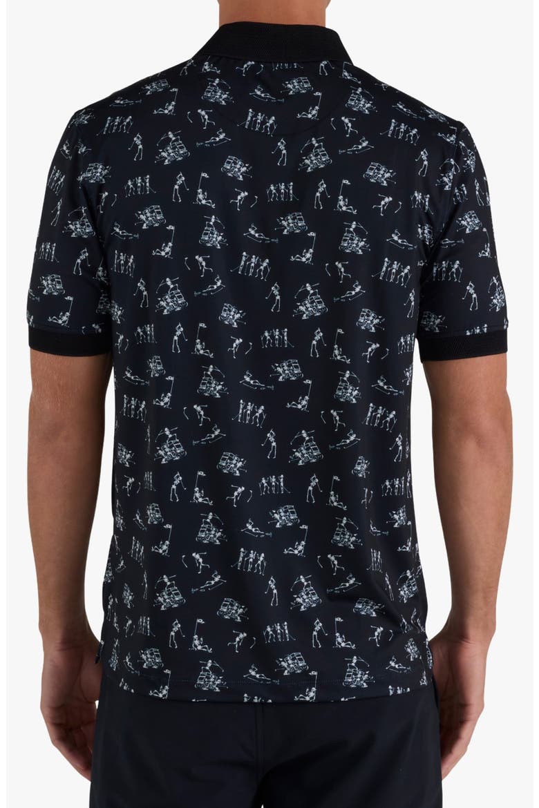 Evolution Ridge Performance Polo, Alternate, color, BAD HABITS - BLACK