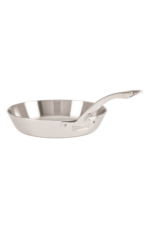 Contemporary 10-Inch 3-Ply Stainless Steel Fry Pan