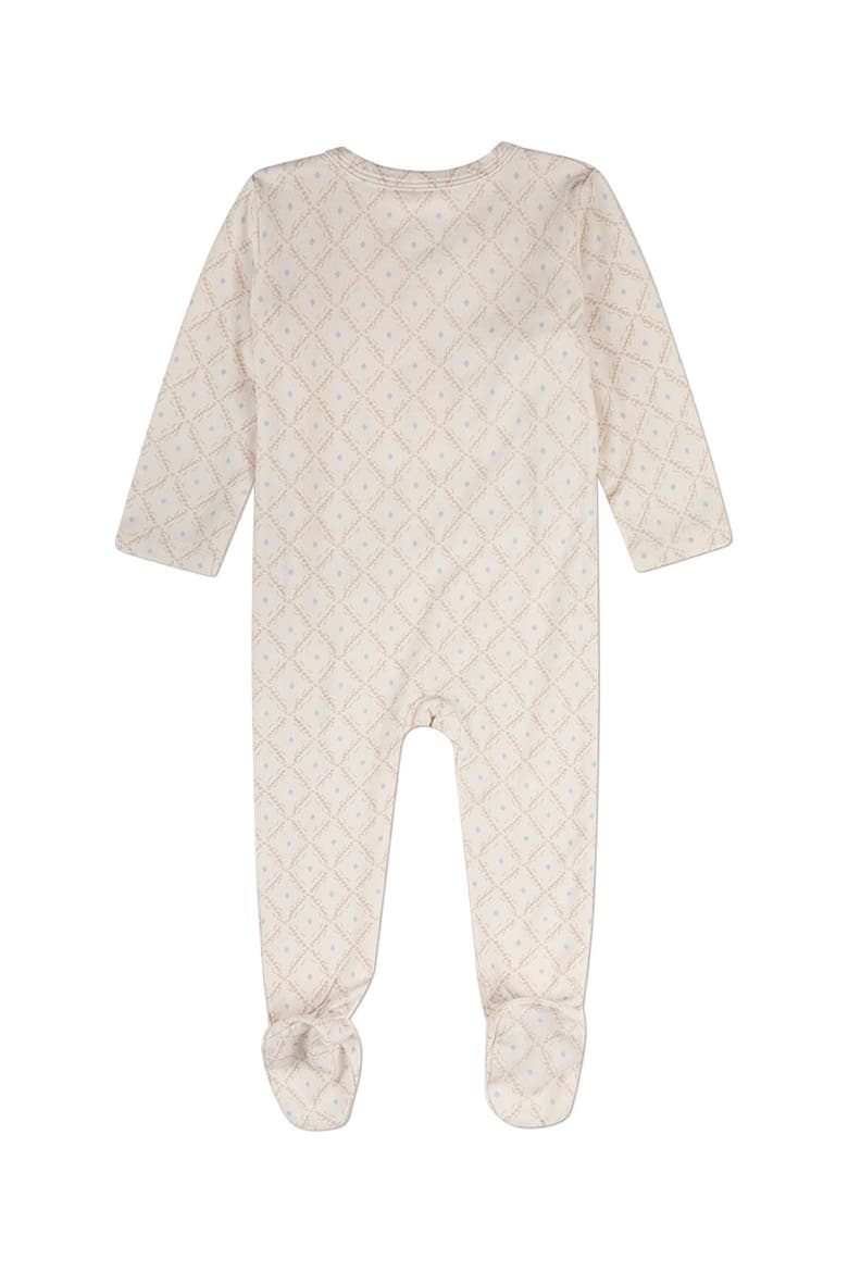 Baby Allover-Print Footie, Alternate, color, Blue