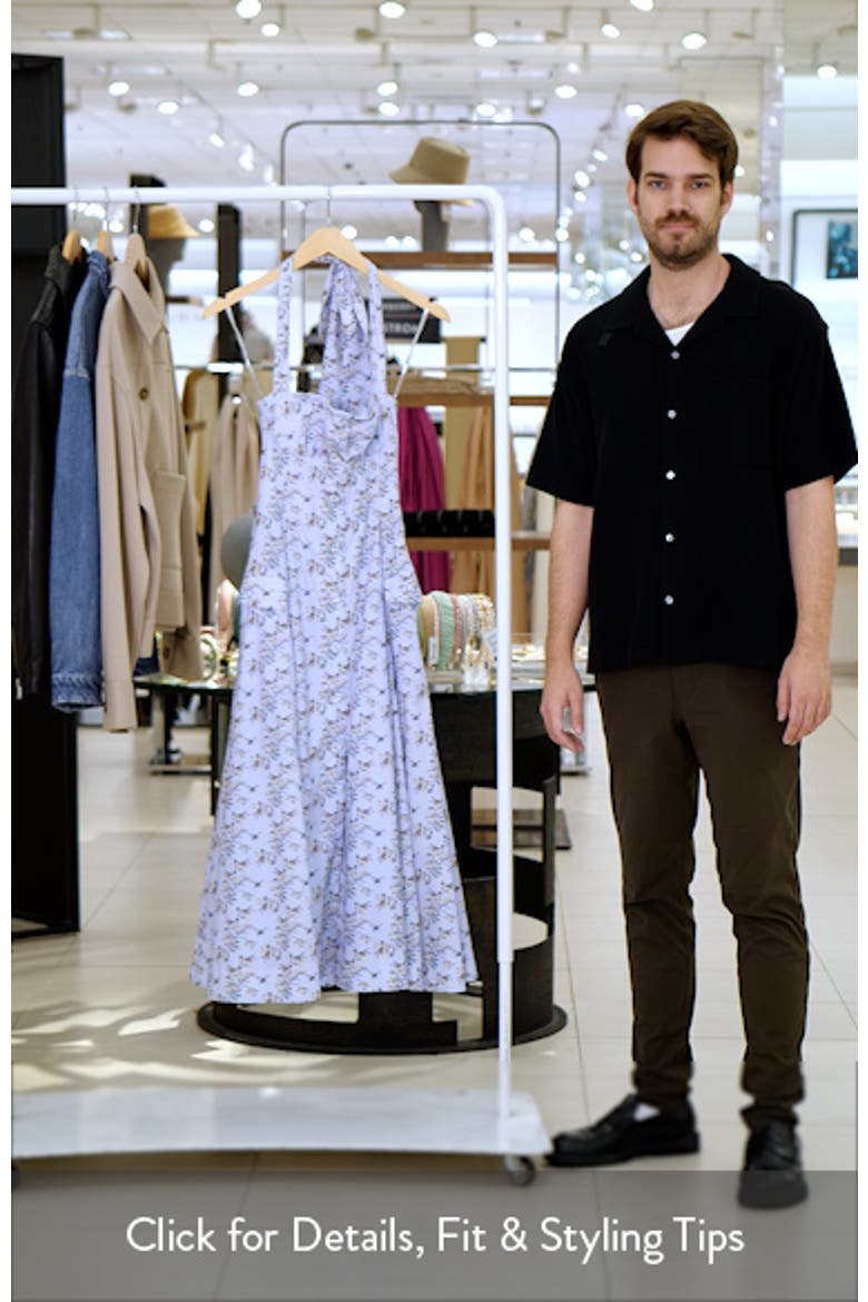 Claudia Floral Halter Midi Dress video