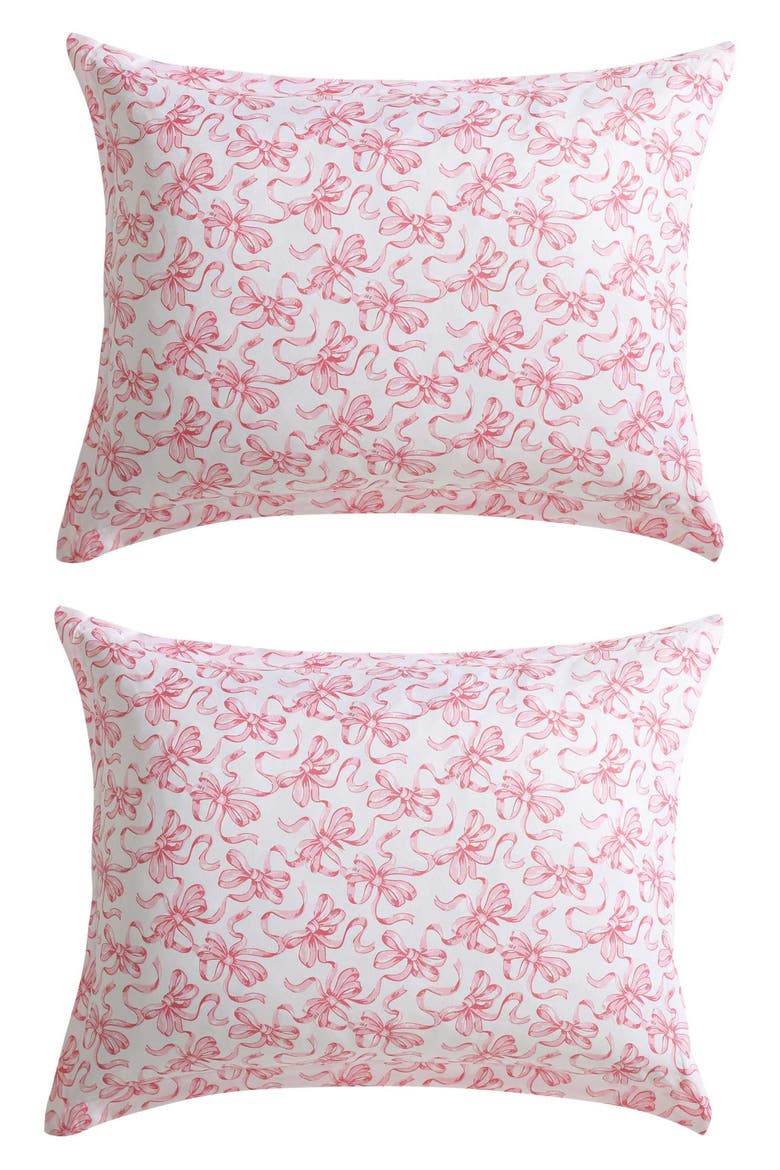 Ballet Bows Duvet Cover & Sham Set, Main, color, PINK