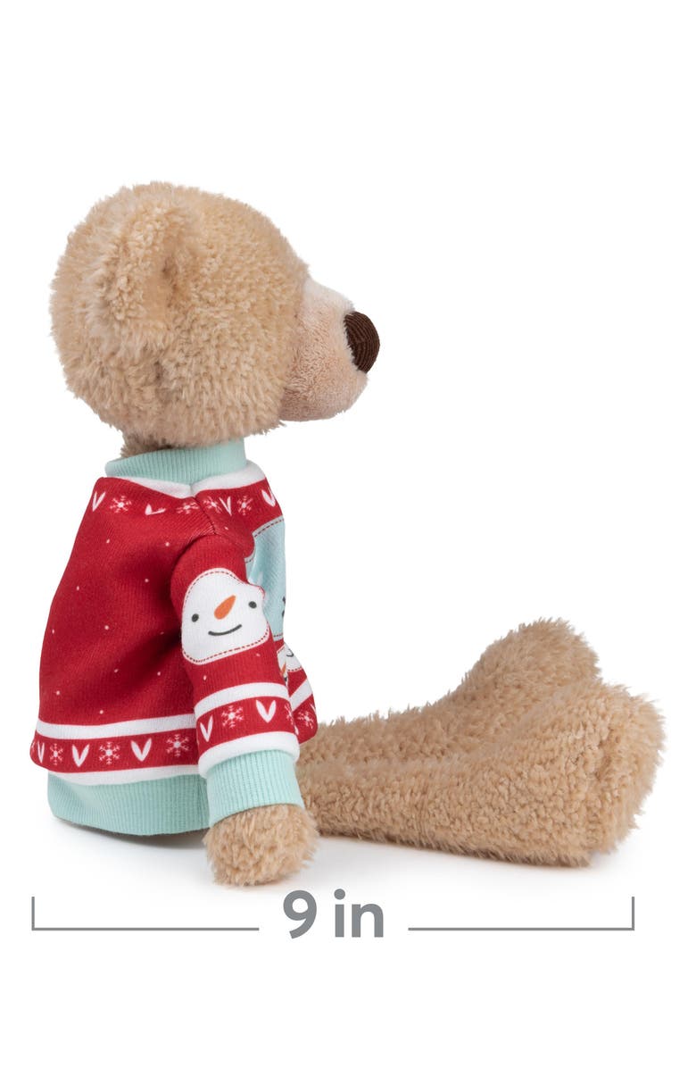 Gund Toothpick Bear with Holiday Sweater, Alternate, color, 