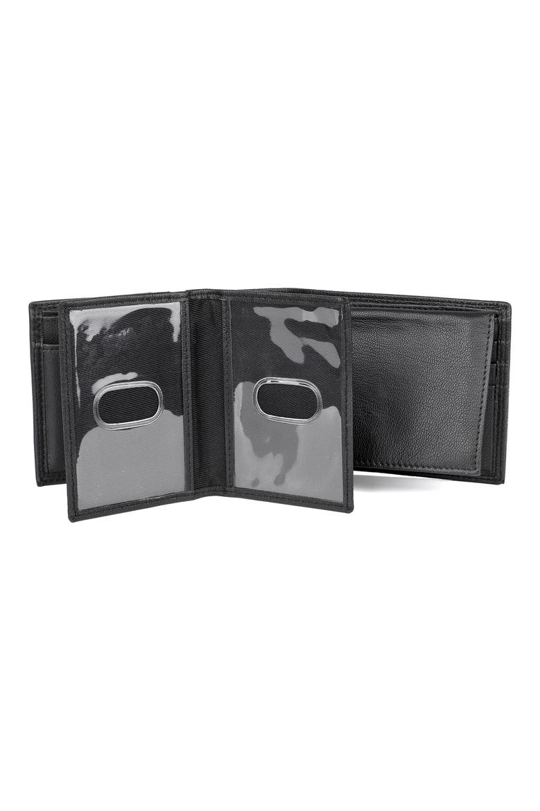Double I.D. RFID Billfold Wallet, Alternate, color, BLACK
