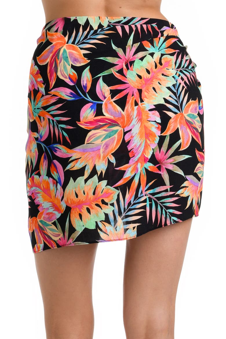 Short Cover-Up Pareo, Alternate, color, BLACK
