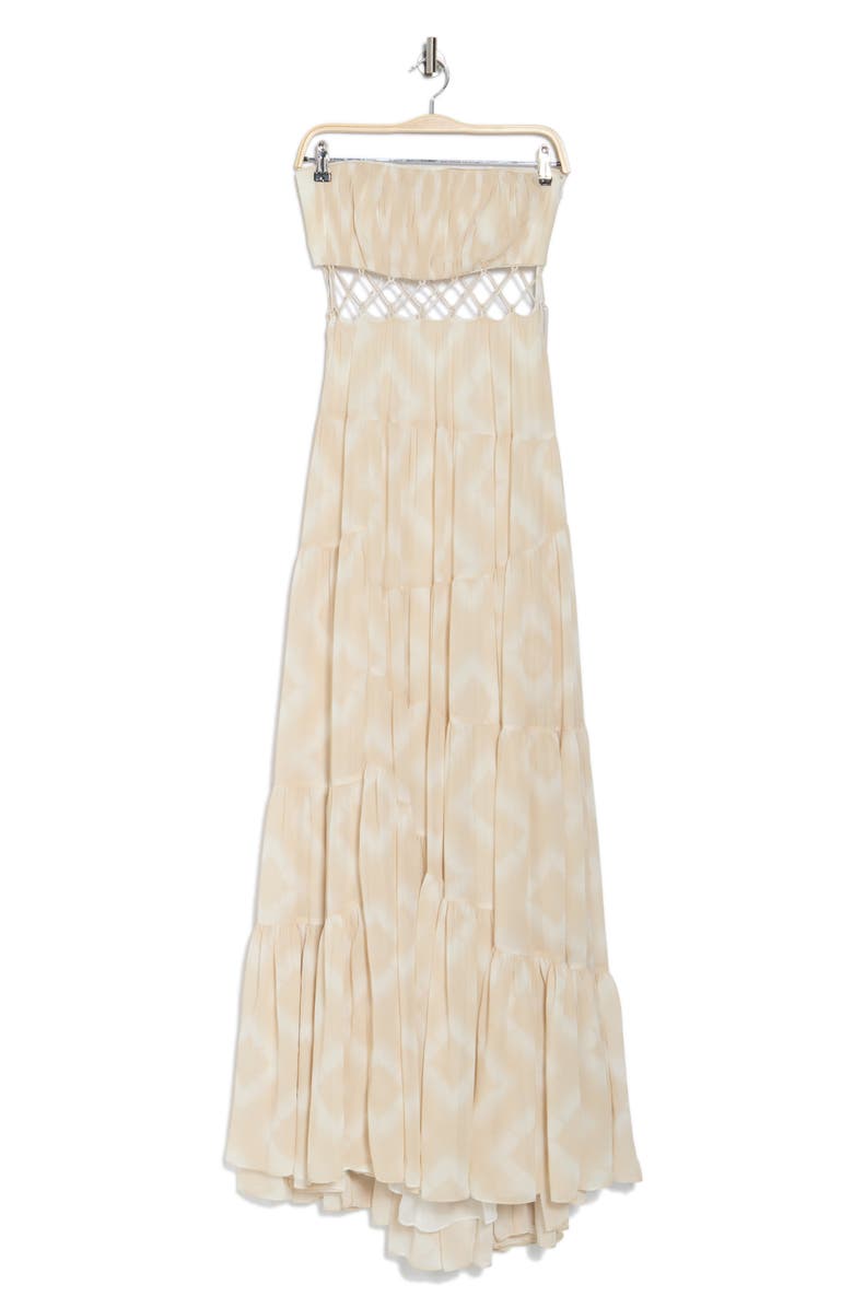 Cinq à Sept Cora Strapless Gown, Alternate, color, Ivory/ Plaster