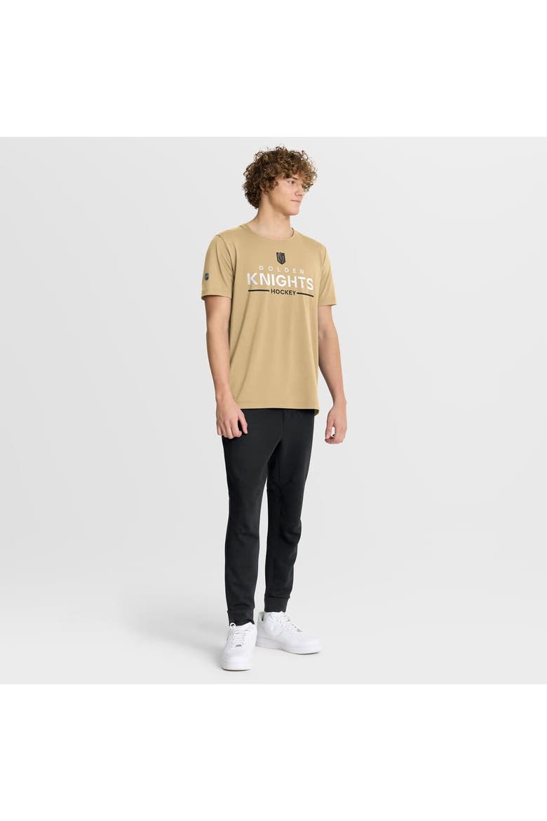 Men's Fanatics Gold Vegas Golden Knights Authentic Pro Rink Tech T-Shirt, Alternate, color, Gold