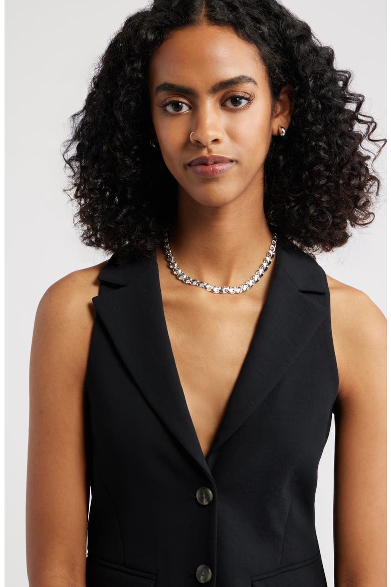 Interlocked Link Necklace, Alternate, color, SILVER