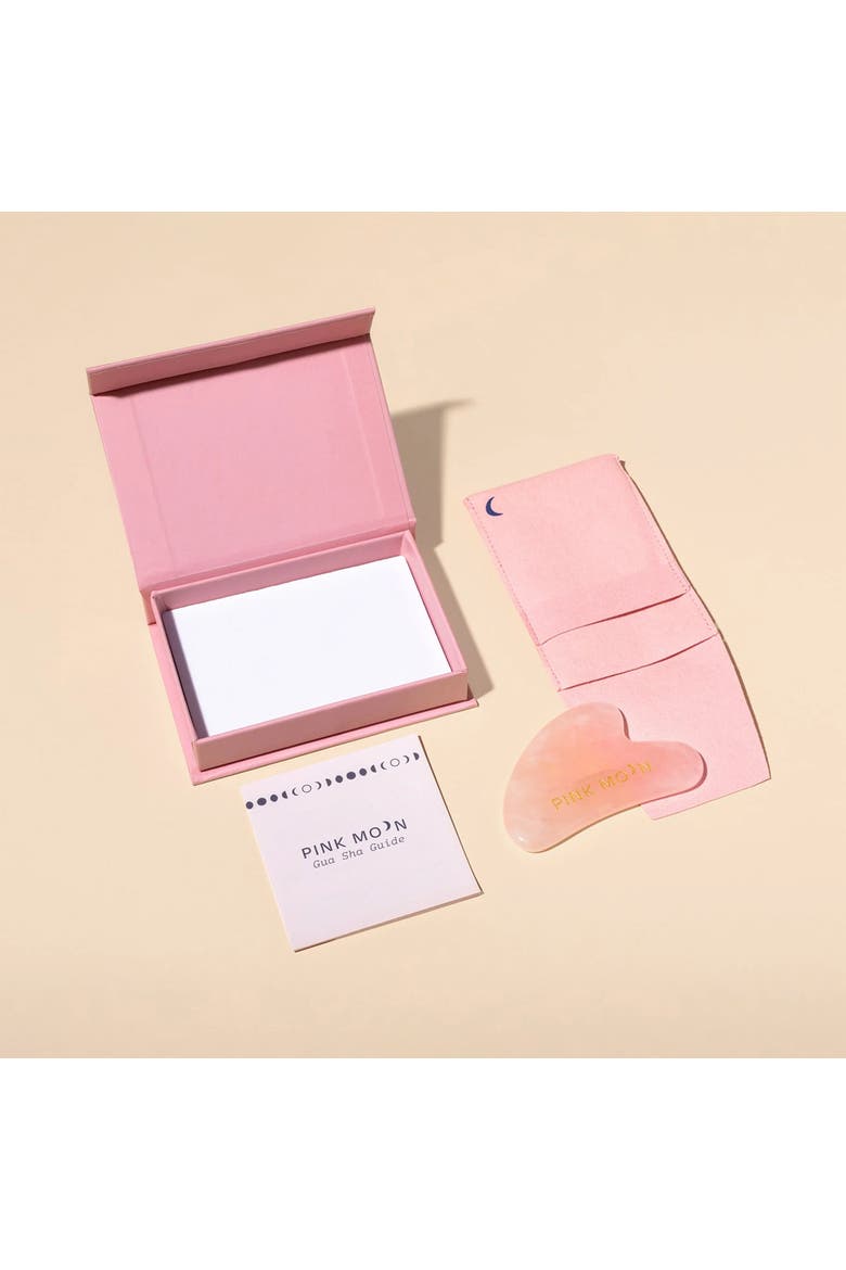 Rose Quartz Gua Sha Facial Toolkit 1ct, Alternate, color, None