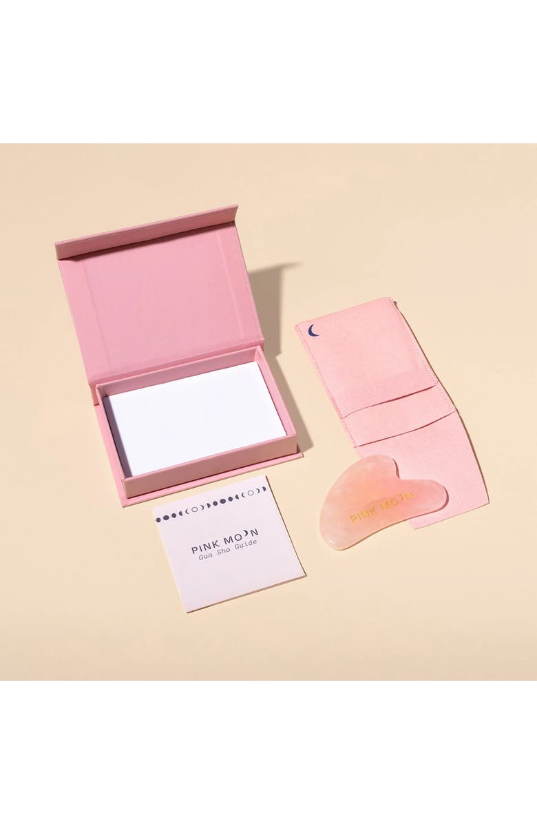 Pink Moon Rose Quartz Gua Sha Facial Toolkit 1ct, Alternate, color, NO COLOR