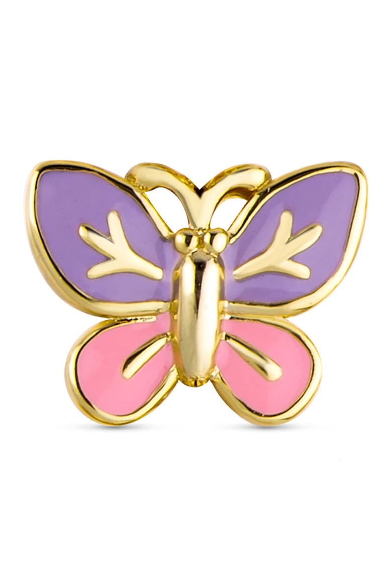 Butterfly Stud Earrings, Alternate, color, PINK