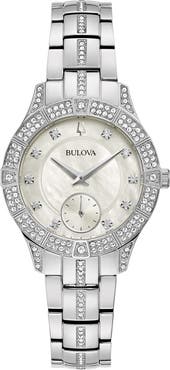 BULOVA Phantom Crystal Bracelet Watch, 30.5mm