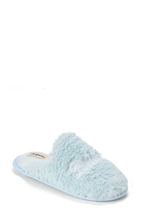 Bride Faux Fur Slipper (Women)
