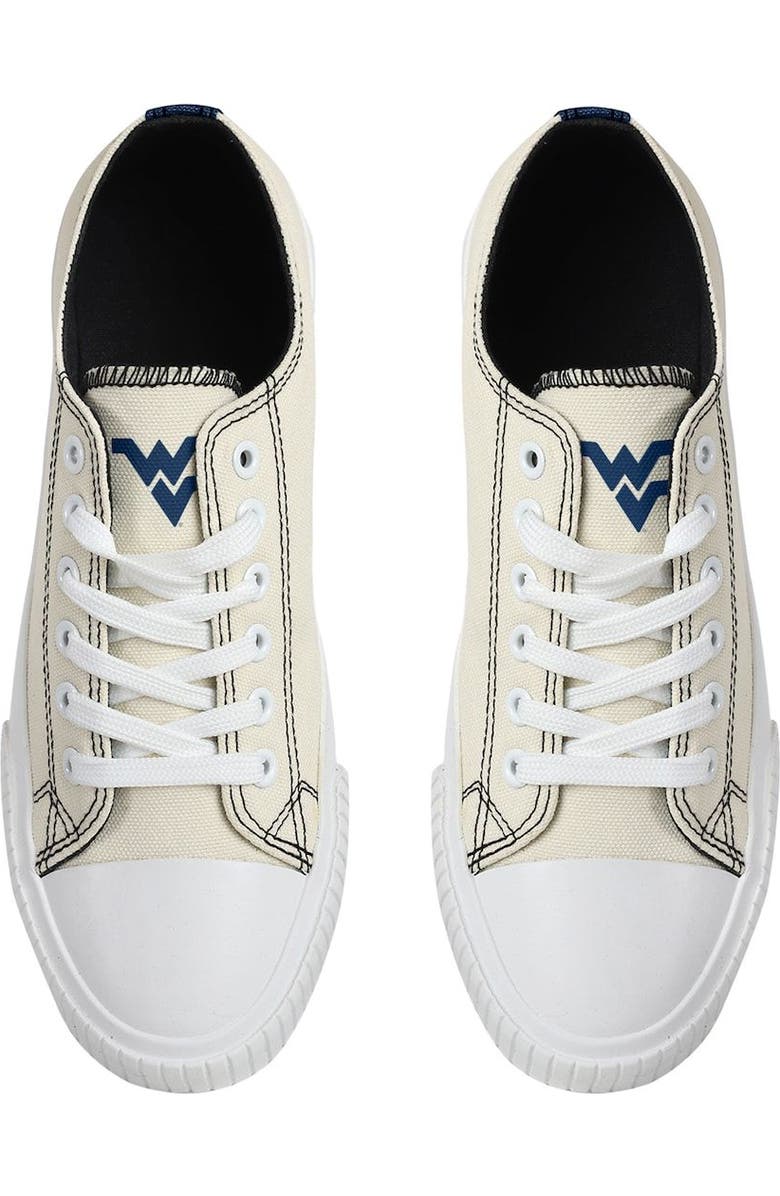 FOCO Women's FOCO Cream West Virginia Mountaineers Low Top Canvas Shoes, Alternate, color,