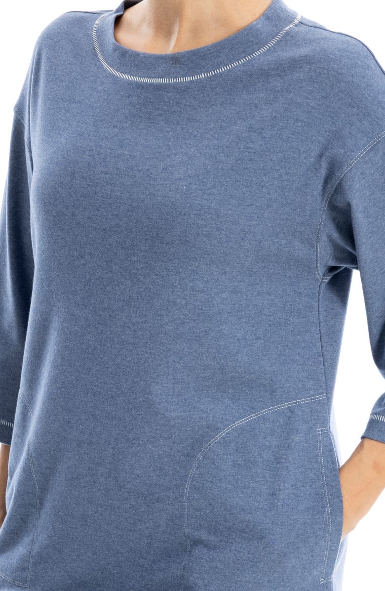 MAX STUDIO Sheath Dress, Alternate, color, Heather Denim