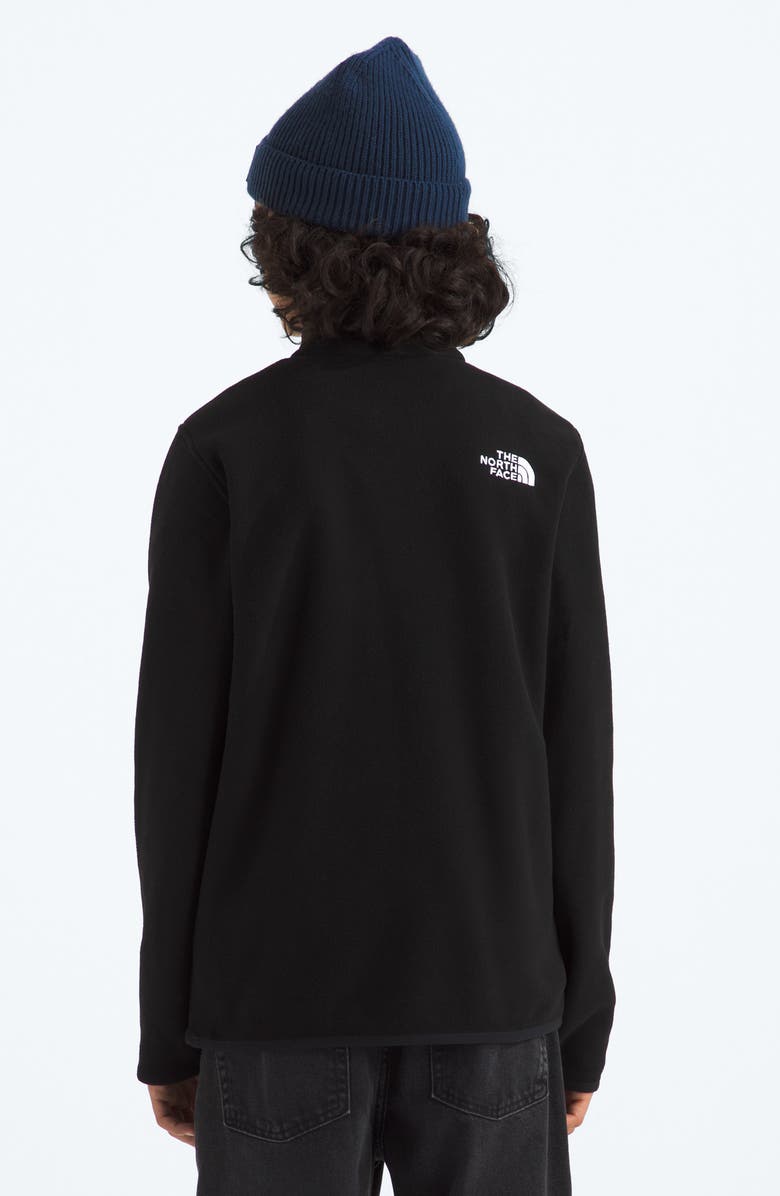 The North Face Kids' Glacier Quarter Zip Polar Fleece Sweater, Alternate, color, Tnf Black