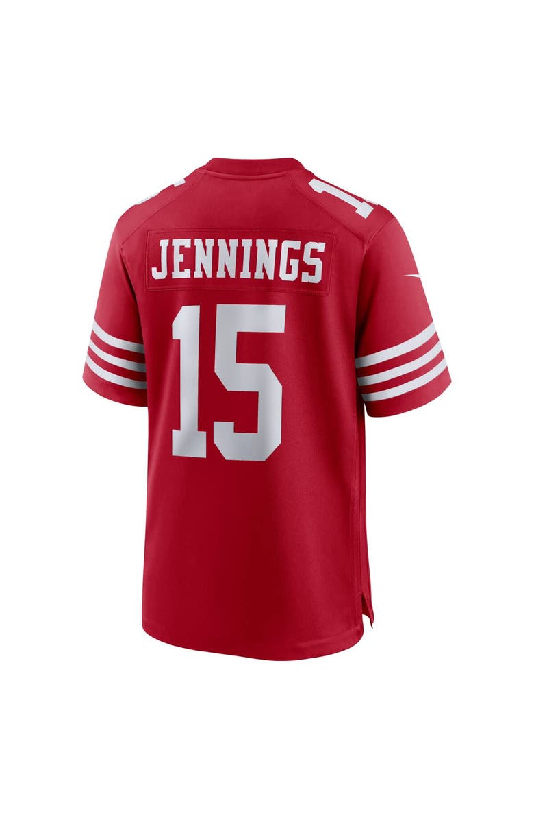 Nike Men's Nike Jauan Jennings Scarlet San Francisco 49ers Game Jersey, Alternate, color, Scarlet