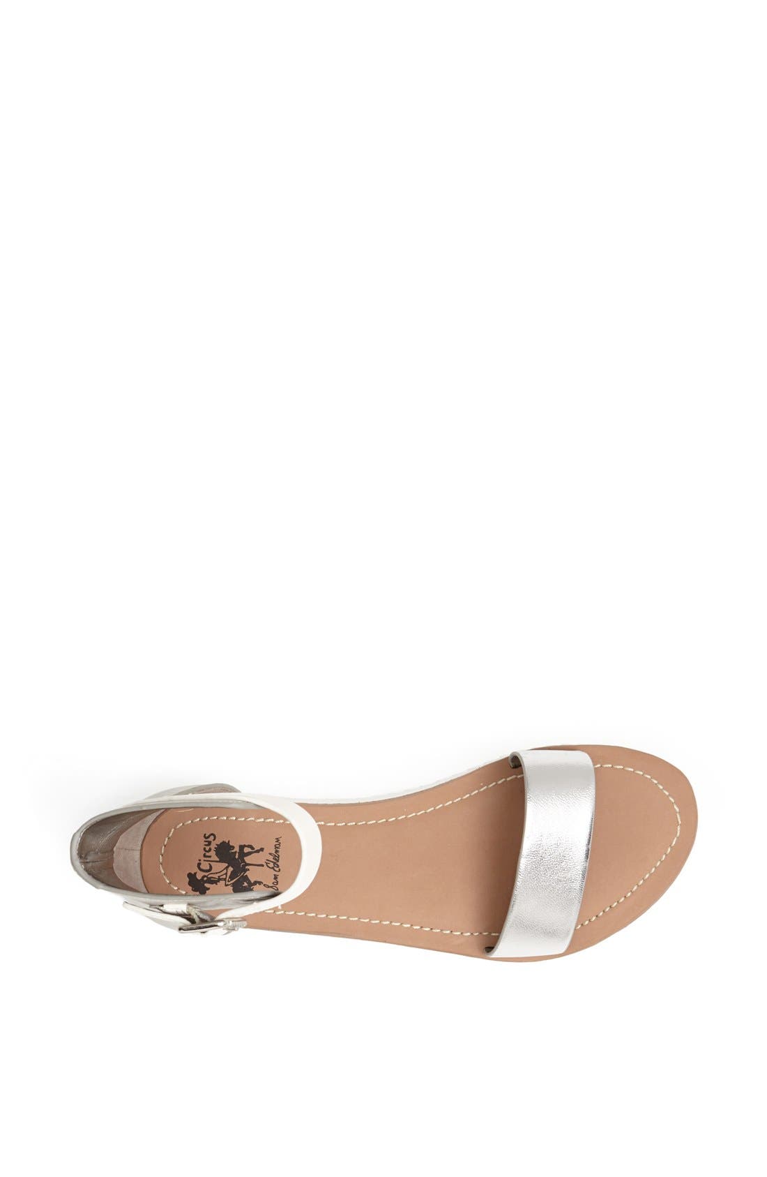Circus by Sam Edelman 'Sloan' Sandal, Alternate, color, SILVER/ GREY