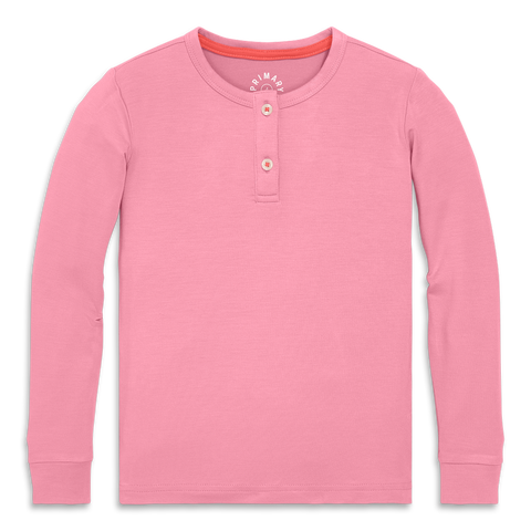 Kids Stretch Modal Long Sleeve Henley Pj Top(Toddler, Little Kid, Big Kid)