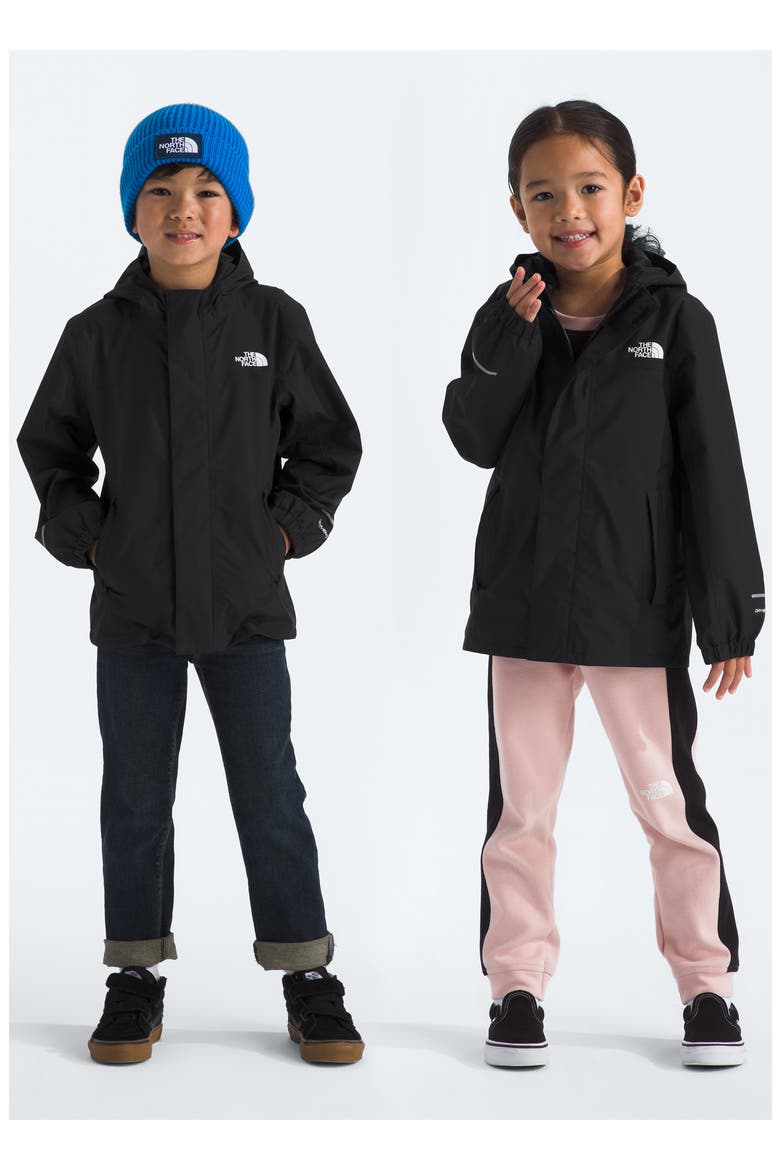 Kids' Antora Waterproof Recycled Nylon Rain Jacket, Alternate, color, TNF BLACK/ TNF BLACK