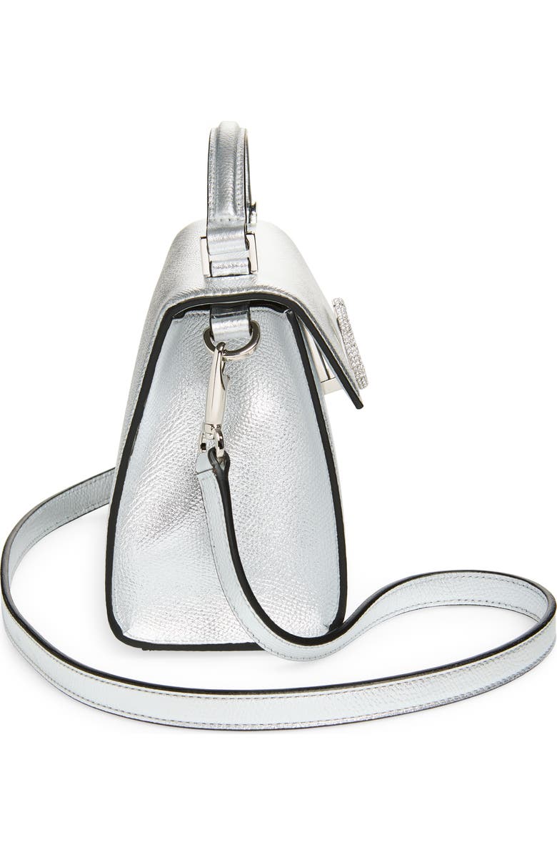 Valentino Garavani Mini Vsling Top Handle Bag, Alternate, color, Silver Lilac