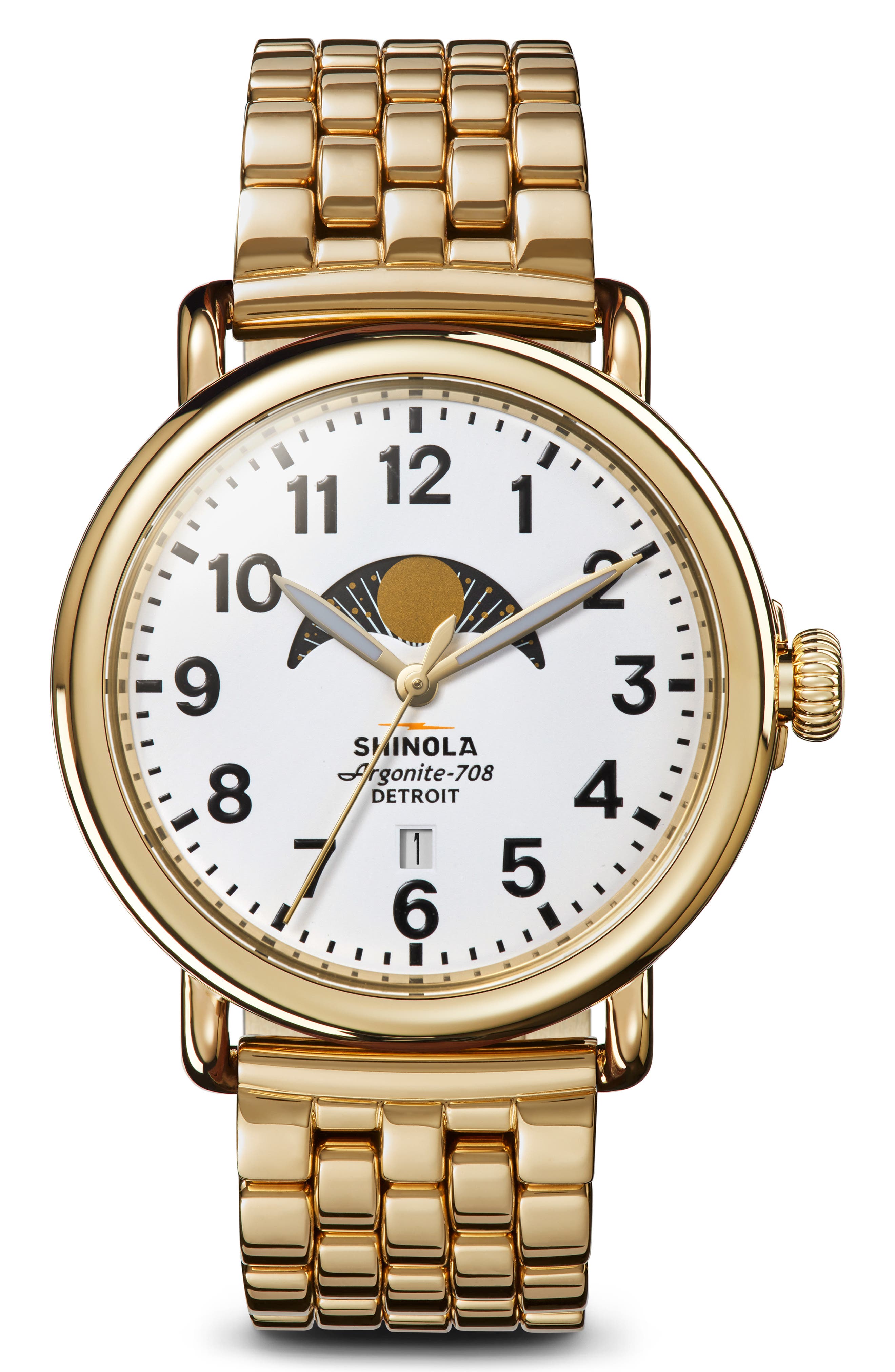 The Runwell Moon Phase Bracelet Watch, 41mm (Men) | Nordstrom