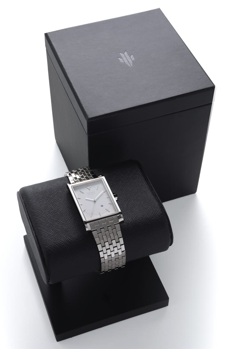 VIEREN Matte White Swiss Automatic Watch, Alternate, color, White