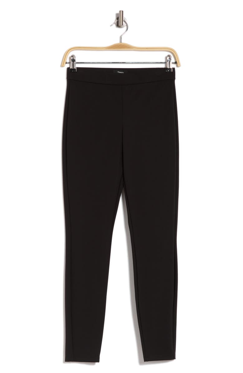 Theory Adbelle High Waist Pants, Alternate, color, Blk