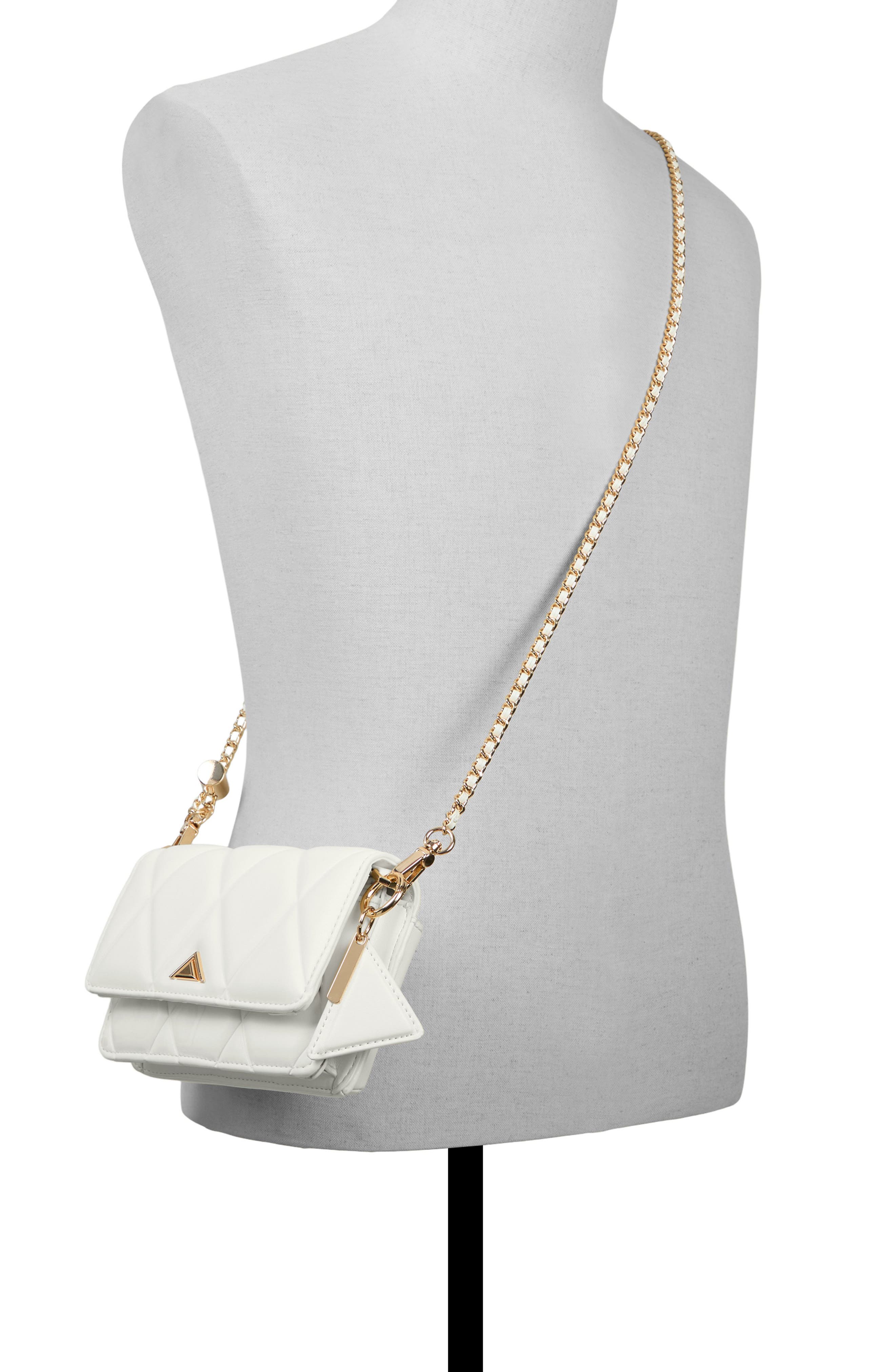 ALDO Fititalllx Diamond Quilted Faux Leather Crossbody Bag, Alternate, color, 