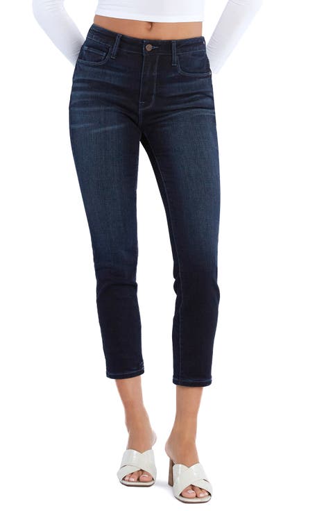 Mid Rise Ankle Skinny Jeans (Starry Night Blue)