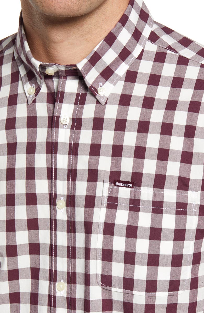 Barbour Gingham 25 Tailored Fit Button-Down Shirt, Alternate, color,