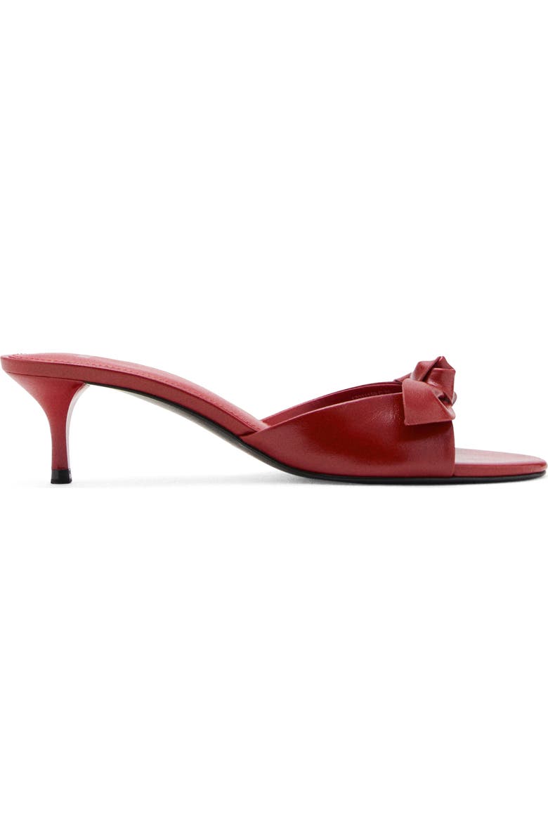 MANGO Bow Strap Sandal, Alternate, color, Red
