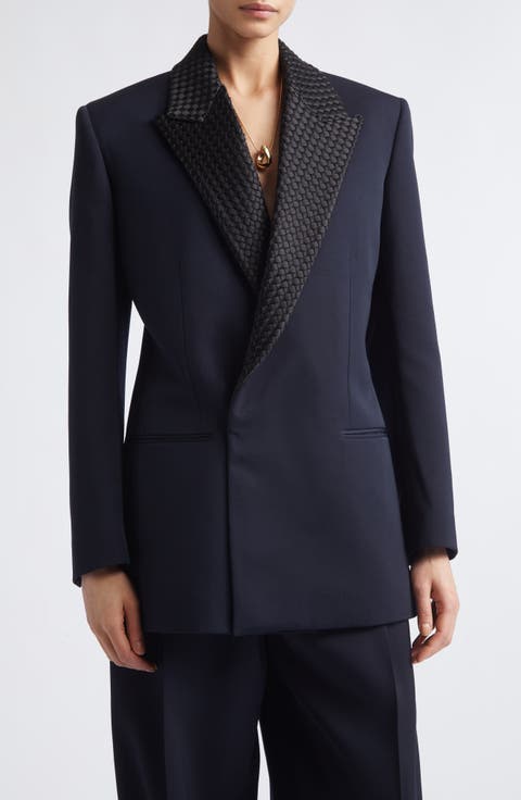 Intrecciato Lapel Blazer
